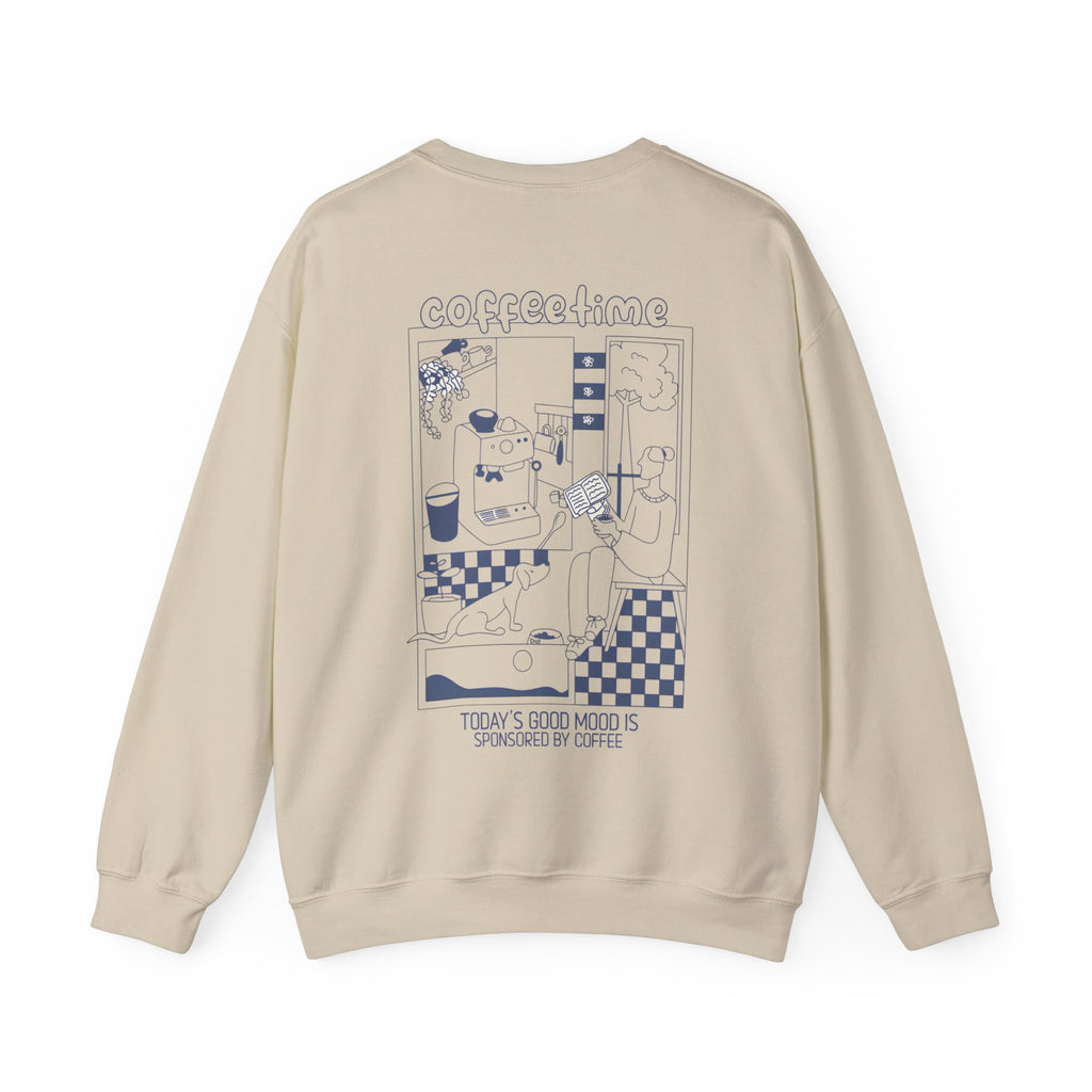 Cafe Vibe Crewneck Sweatshirt