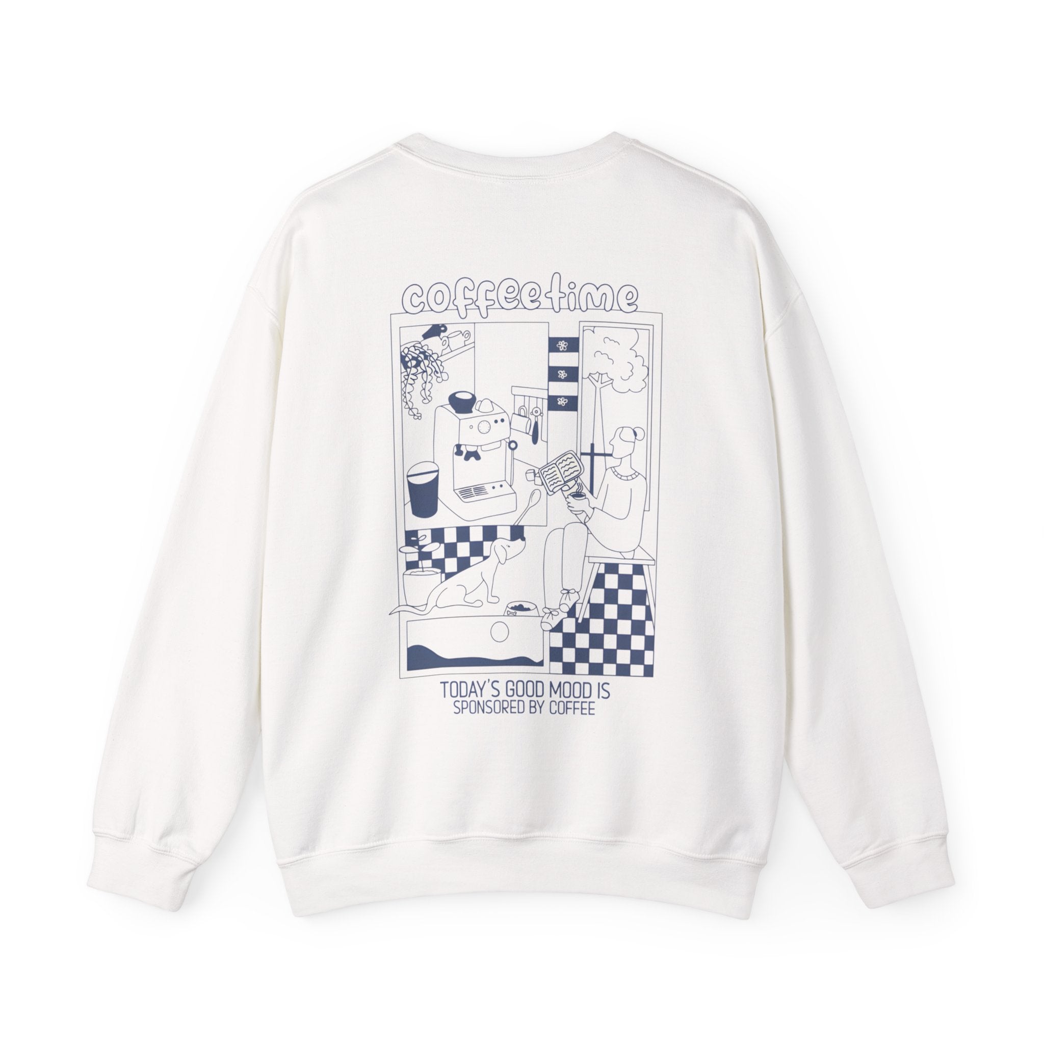 Cafe Vibe Crewneck Sweatshirt