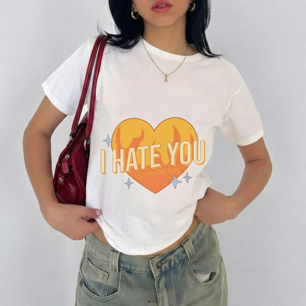 Retro Burning Heart Tee