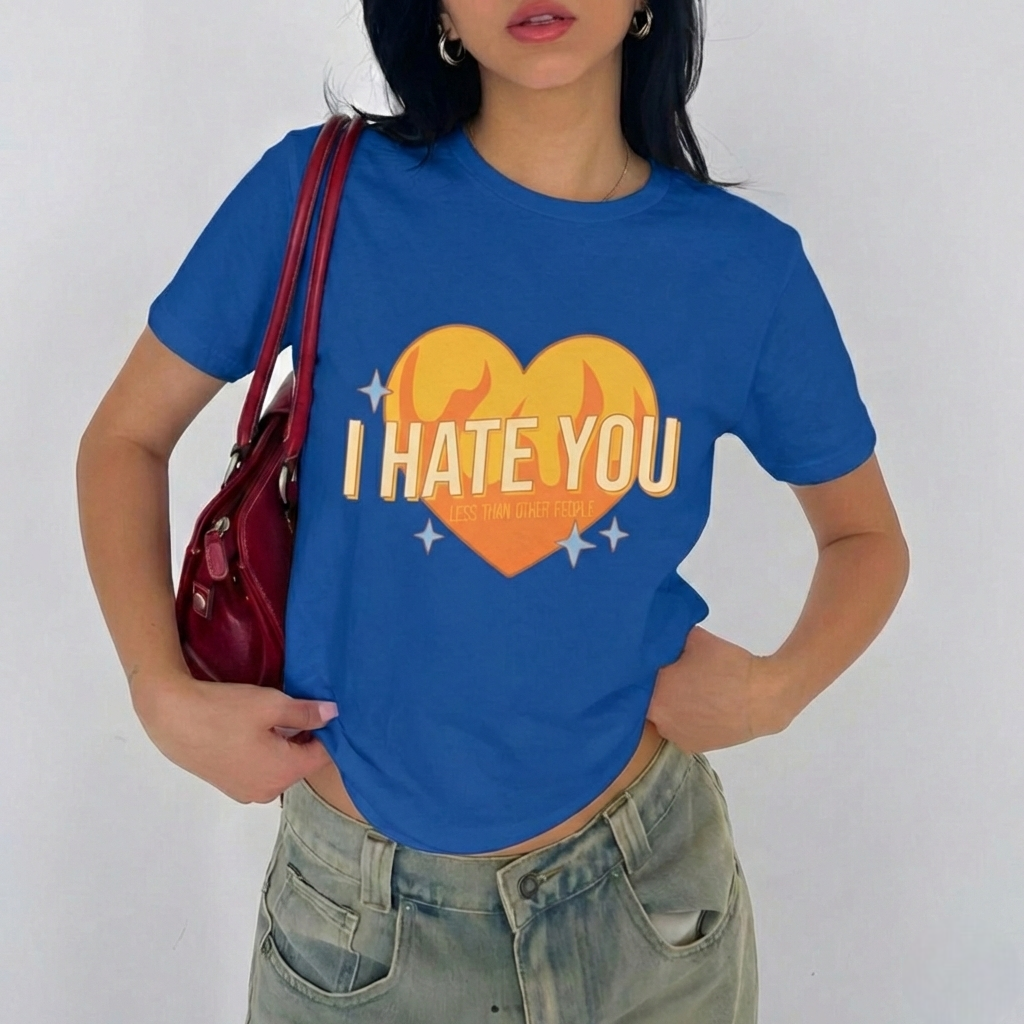 Retro Burning Heart Tee