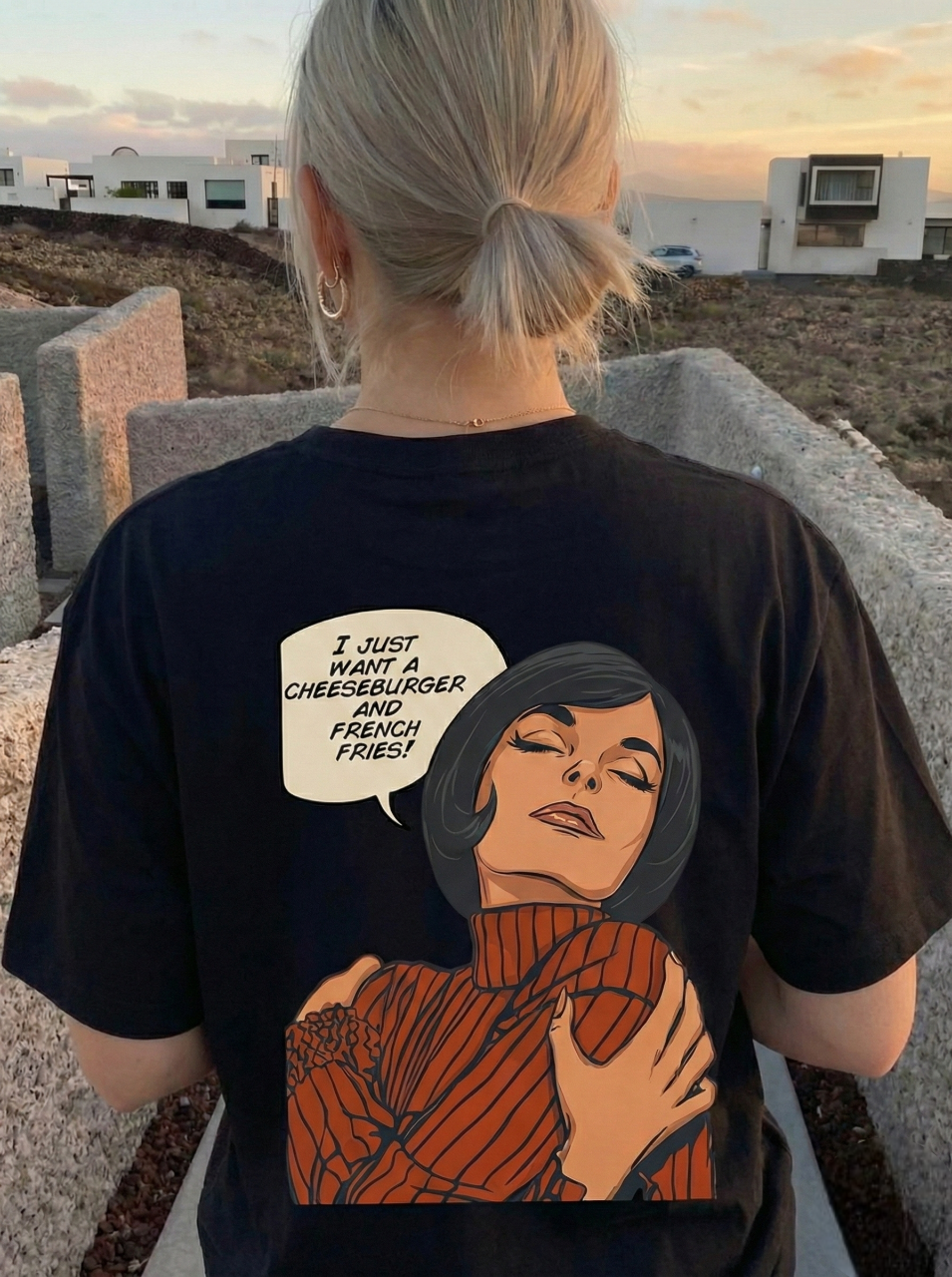 Retro Comic Style Foodie tee